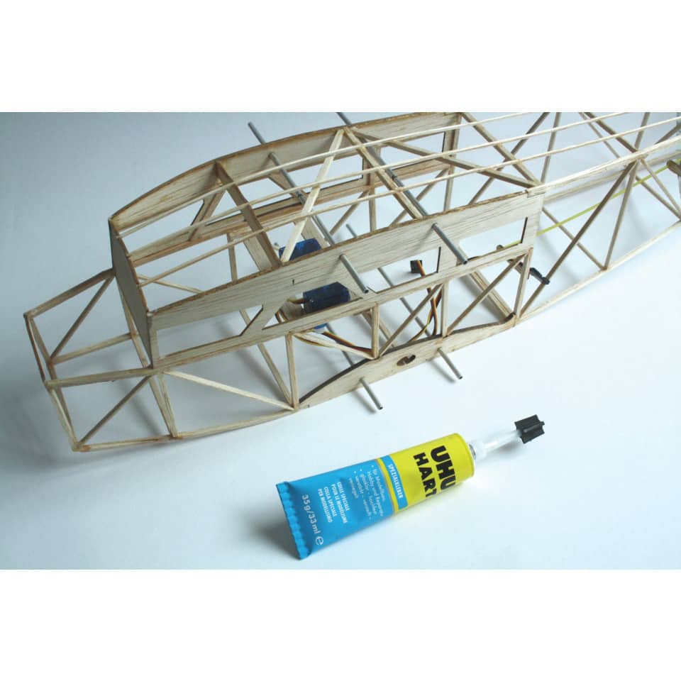 modellbau, holzstruktur, rahmen, modellbau-flugzeug, werkzeug-kleber