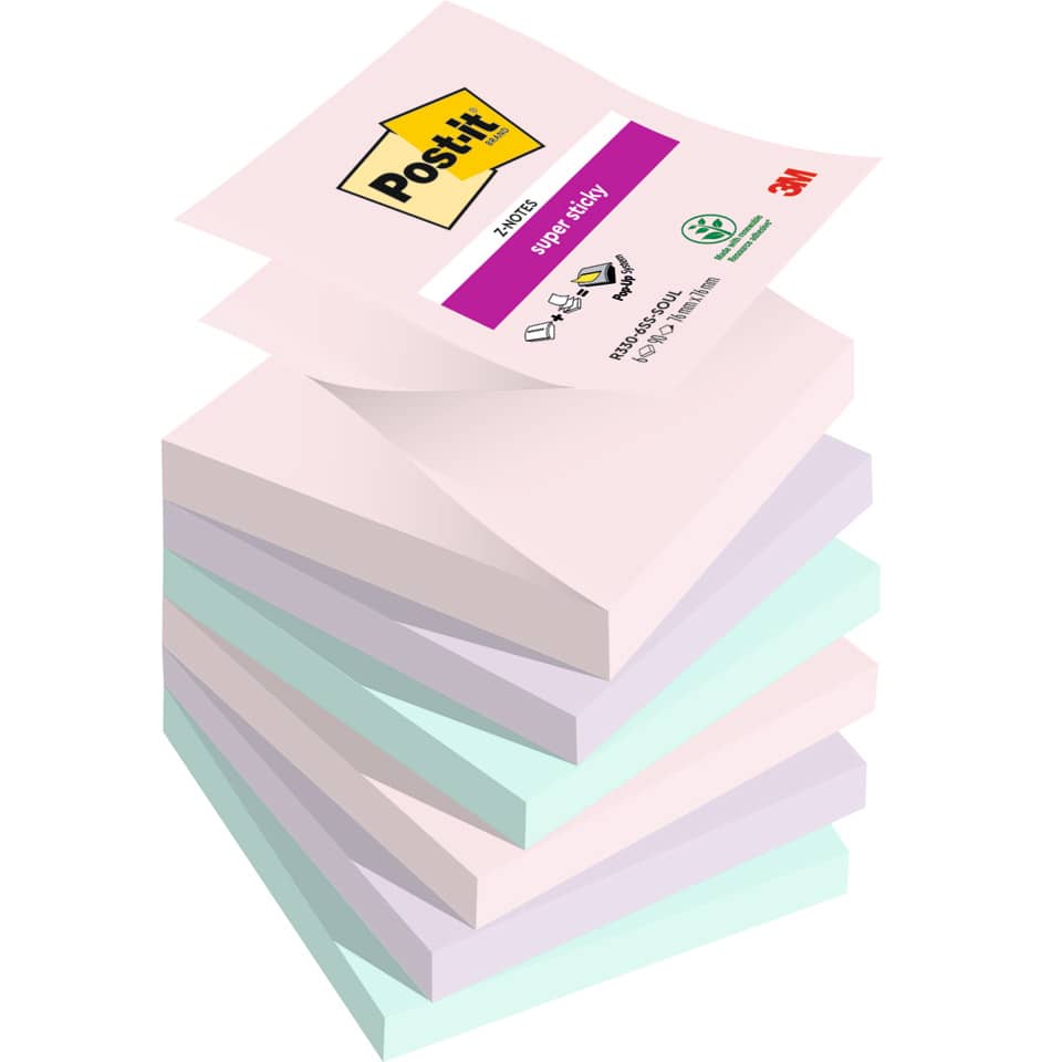 Notizblöcke, Haftnotizen, Post-it, Klebepapier, Mehrfarbig