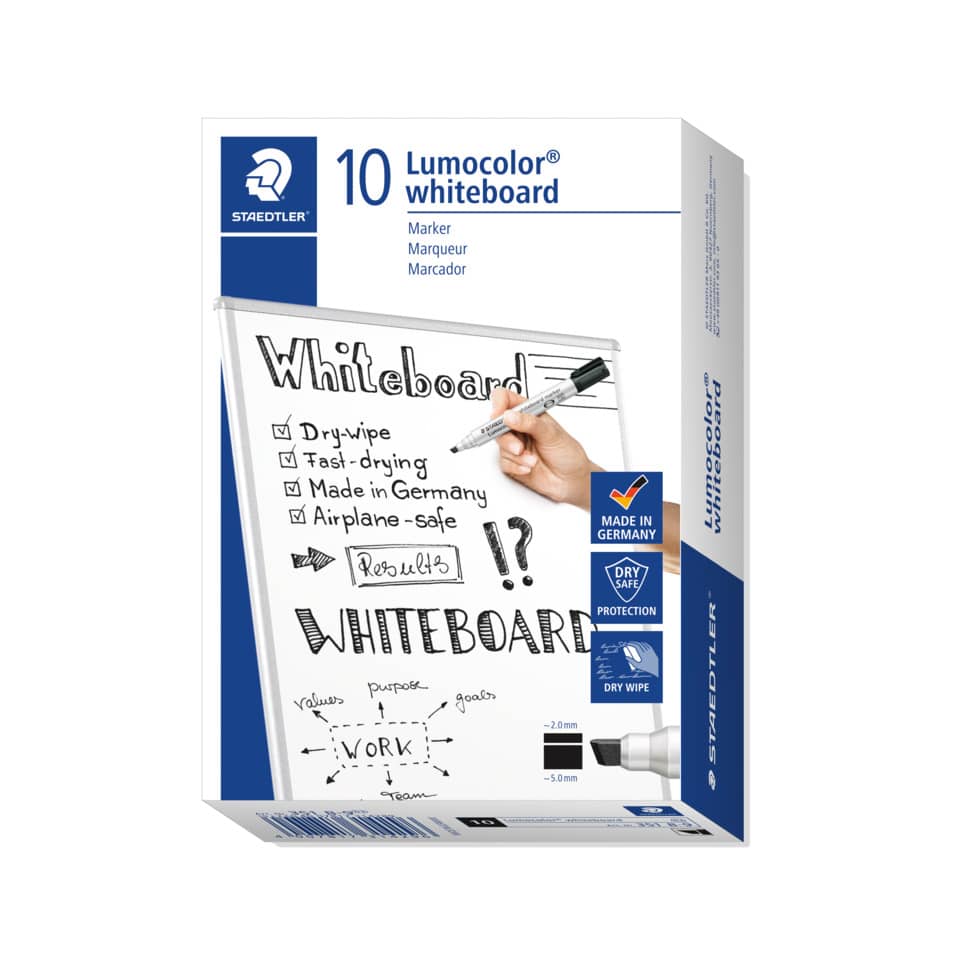 Whiteboard, Marker, Dry-erase, Germany-made, A4-Size