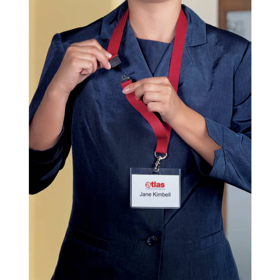 Nametag, ID lanyard, Name badge, Kragenverschluss, Rotband Lanyard
