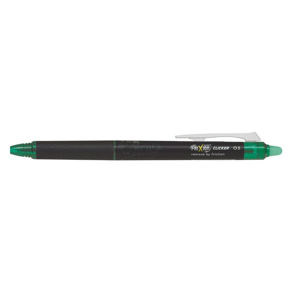 Kinetic Pen, Grüne Kappe, Plastikkörper, Klickpen, Ausziehbar