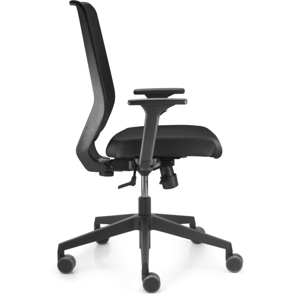 Bürostuhl, Mesh-Rückenlehne, Verstellbare Armlehnen, Rollbasis, Kunststoffrollen