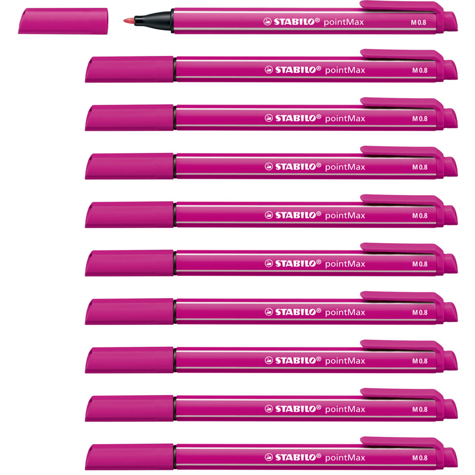 Marker, Pink, Chisel tip, Dual-cap retractable, PointMax