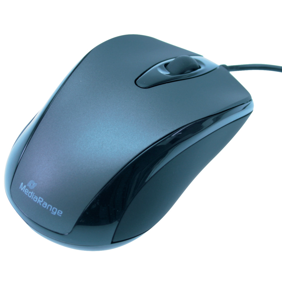 Computer-Mouse, USB-Mouse, Wired-Scroll, Optical-Sensor, Blue