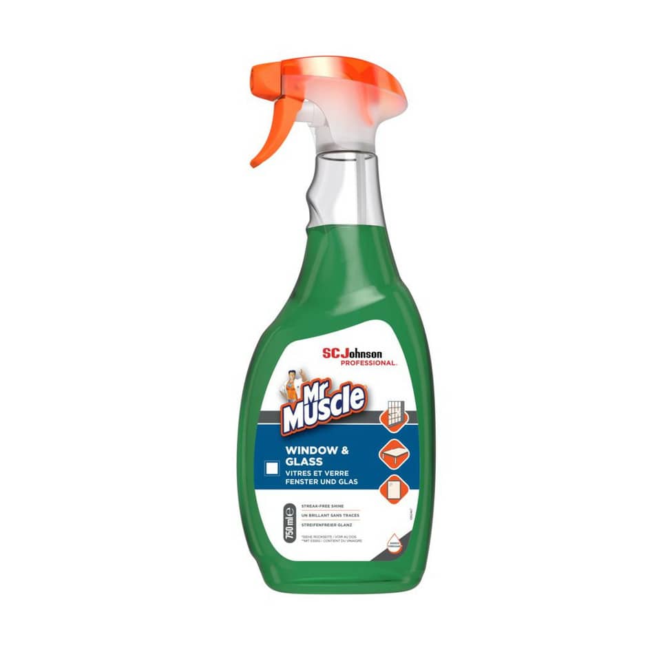 Fensterreiniger, Glasreiniger, Sprühflasche, Grün, Mr Muscle