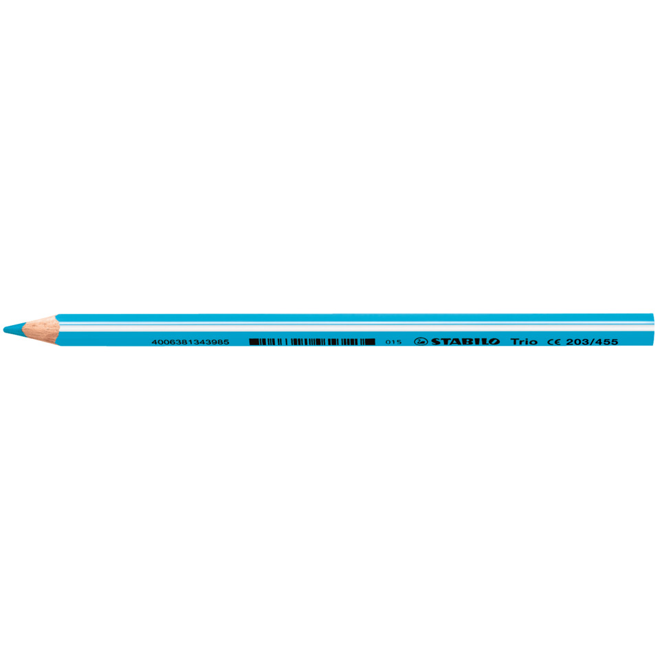 Bleistift, Kunstbedarf, Rundbleistift, Blaue Farbe, Barcodierte Beschriftung