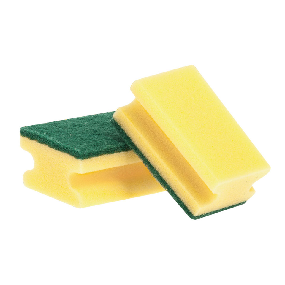 Schwamm, Spülschwamm, Grün Gelb, Zweier-Set, Scheuerschwamm