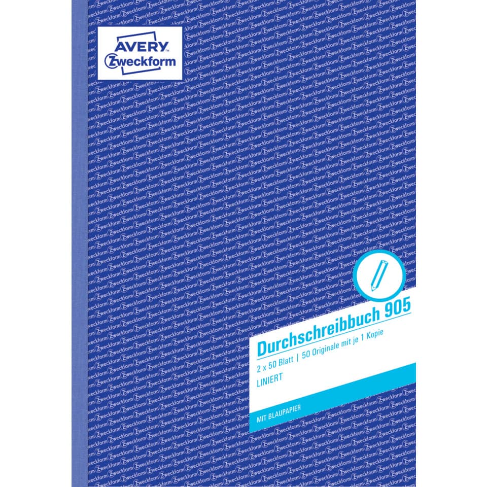 Schulheft, Druckbuch, Linierte Seiten, Avery Zweckform, Blatt–Kopien