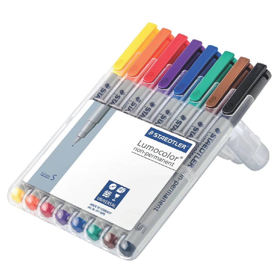 Markerpen, Stiften, Lackierte Stifte, 12er Set, Mehrfarbig