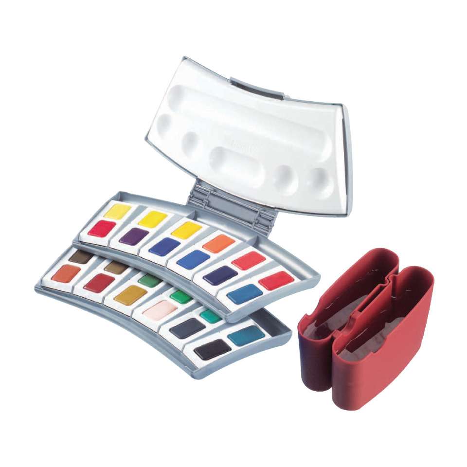 Aquarellfarben, Wasserfarben, Malkasten, Farbenkasten, Kunstbedarf