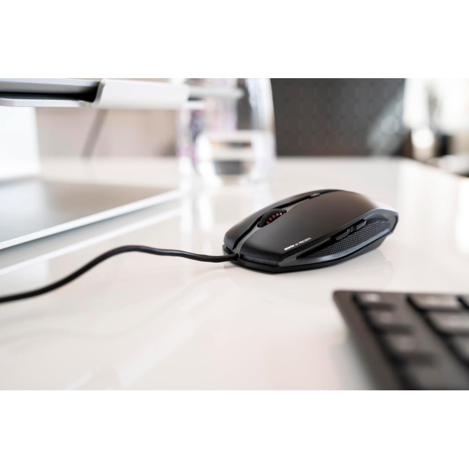 Maus, Gaming-Maus, gekabelt, schwarz, Scrollrad