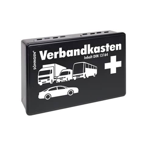 Verbandkasten KFZ-VBK KU schwarz DIN13164:2022 SÖHNGEN 3004002