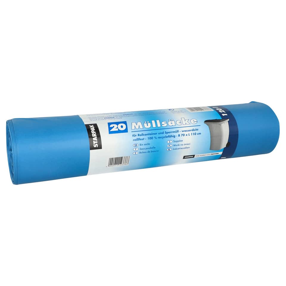 rolls, Müllsäcke, blaue Rolle, Abfallbeutel, Beutelrolle