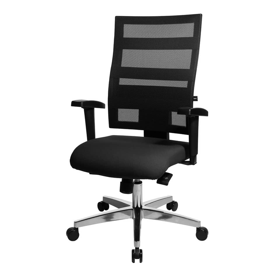 bürostuhl, mesh-rücken, schreibtisch-stuhl, schwarz, rollenboden