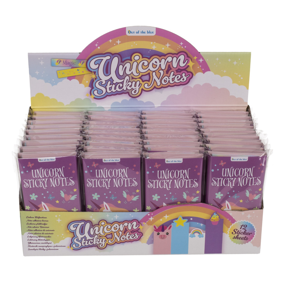 Unicorn Haftnotizen, Haftnotizen, Lila Notizbuch, Notizbuch-Set, bunte Notizen