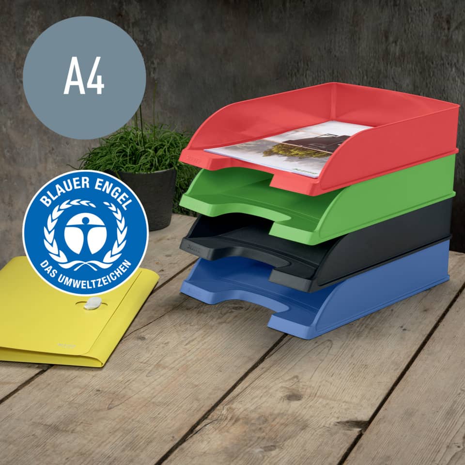 Aktenablage, Schreibtischorganisation, Hefterstapel, Farbig, A4