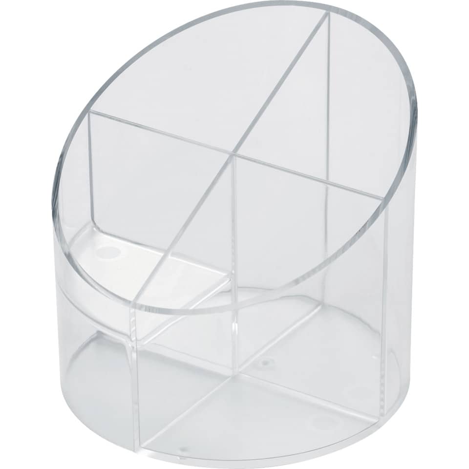 Multiköcher Economy transparent, 4 Fächer, Polystyrol, glasklar HELIT H6390202