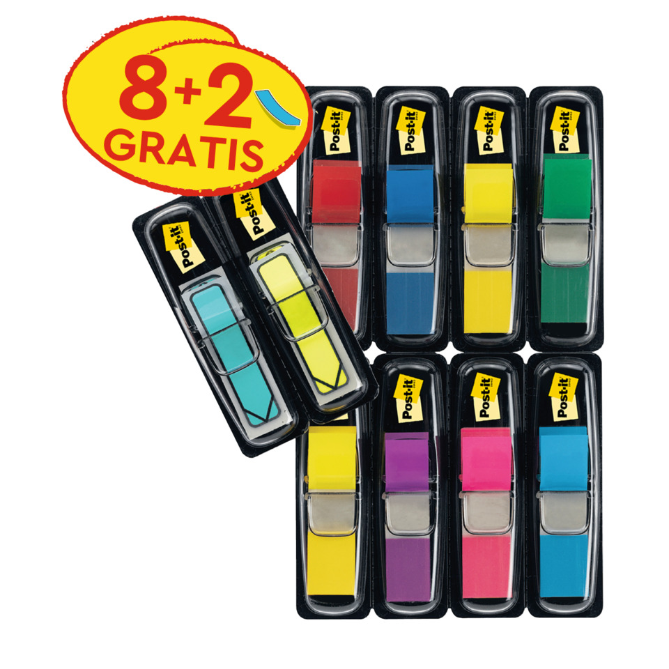 Haftstreifen Index Mini Promotion, je 8 x Post-it® Index Mini + 2 x Post-it® Index Pfeile gratis POST-IT 683-VAD1
