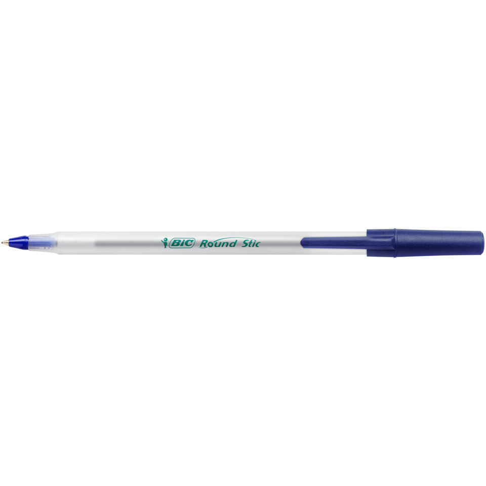 Tintenstift, Kugelschreiber, Blau, Gehäuse Transparent, Kugelschreiber-Clip