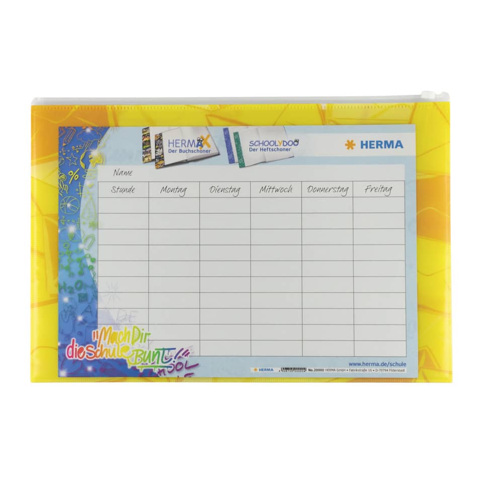 Schreibunterlage, Schulheft-Ablage, Kalenderplaner, Kunststoffhülle, Schulmaterial