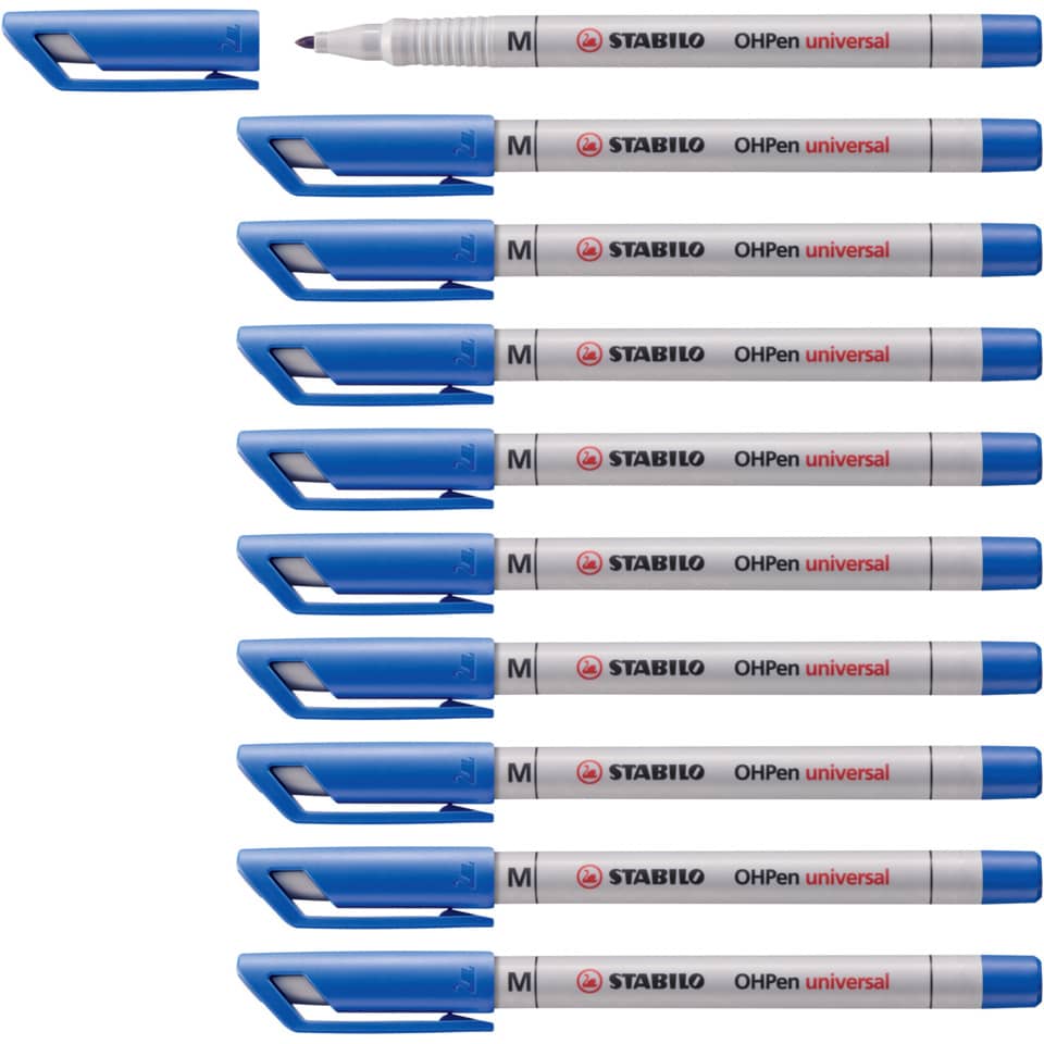 blauer Marker, Tafelmarker, Whiteboard-Marker, Korrekturmarker, Stift
