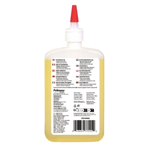 Aktenvernichteröl, 355ml, transparent FELLOWES FW3608601