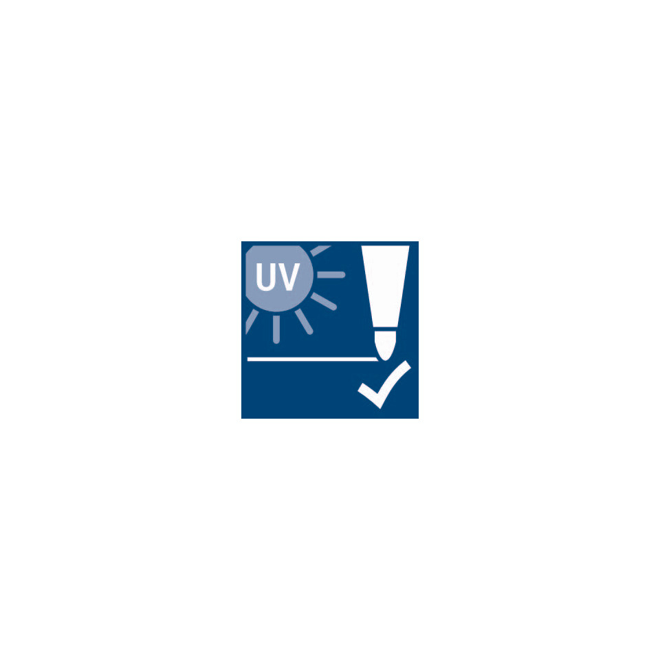 UV-Schutztag, Sonnenschutz, Prüfzeichen, Checkmark, Knebel-/Piktogramm