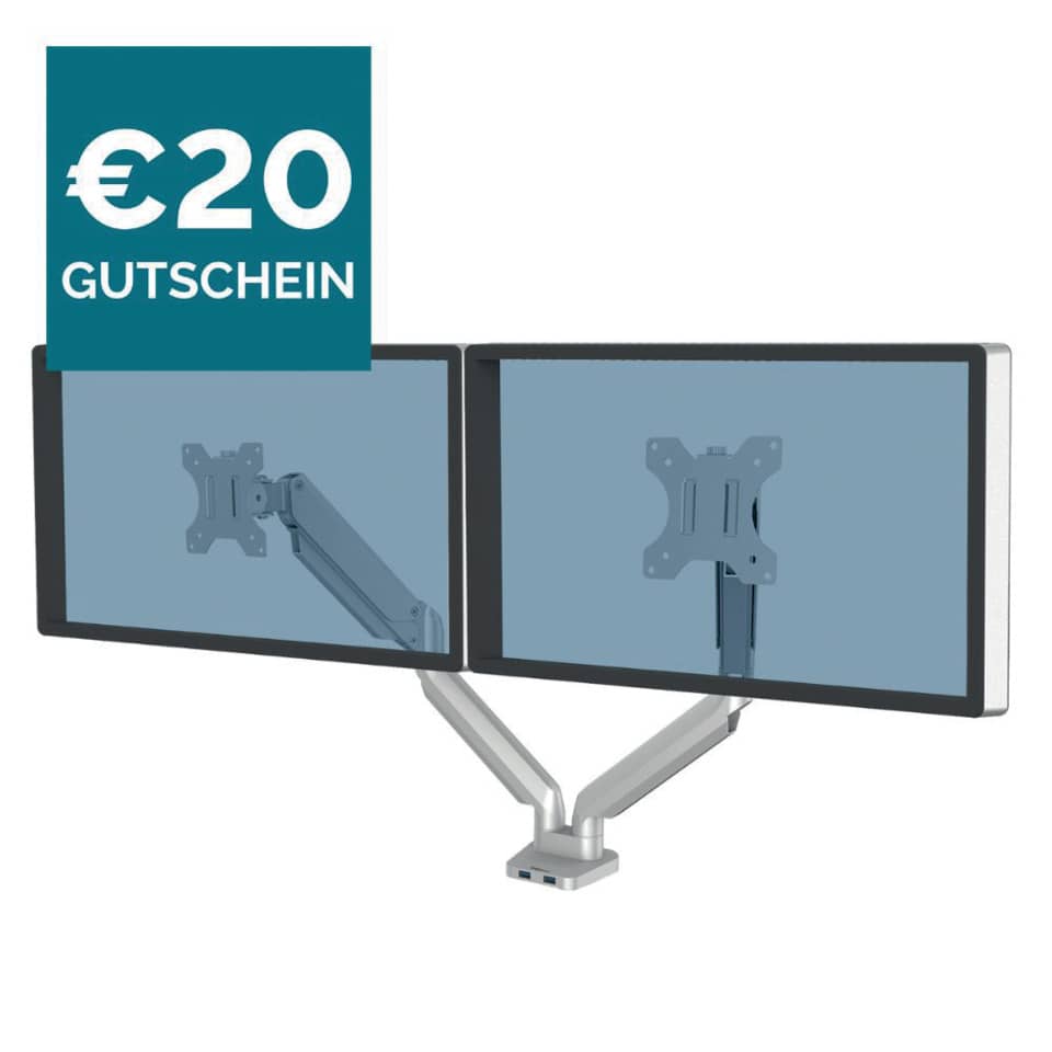 Monitor, Doppelmonitor, ergonomischer Halter, verstellbarer Arm, VESA Halter