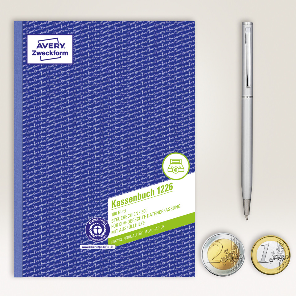 notebook, Tagebuch, blaue Hülle, A4, Klemmring?