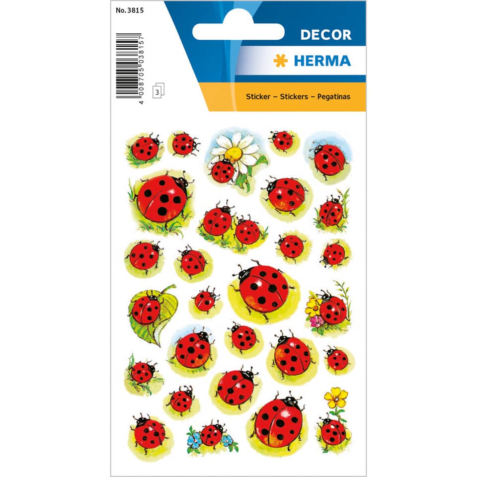 Marienkäfer, Sticker, Aufkleber, Ladybug, Flora