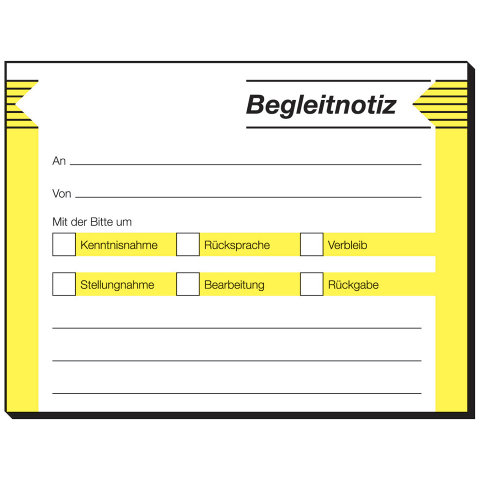 Notizblock, Belegblock, Sichtbar?, Markierung?