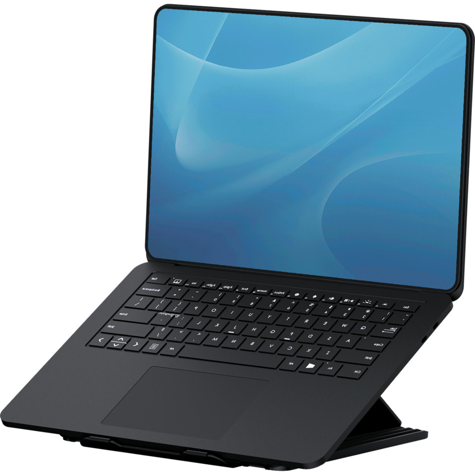 Laptop, Laptopständer, Schwarz, Tastatur, Touchpad