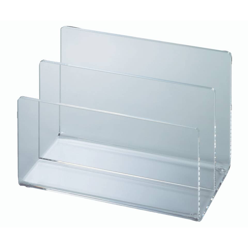 A4-Halter, Klare Acryl, Dokumentenständer, Schreibtisch-Organizer, Ablage