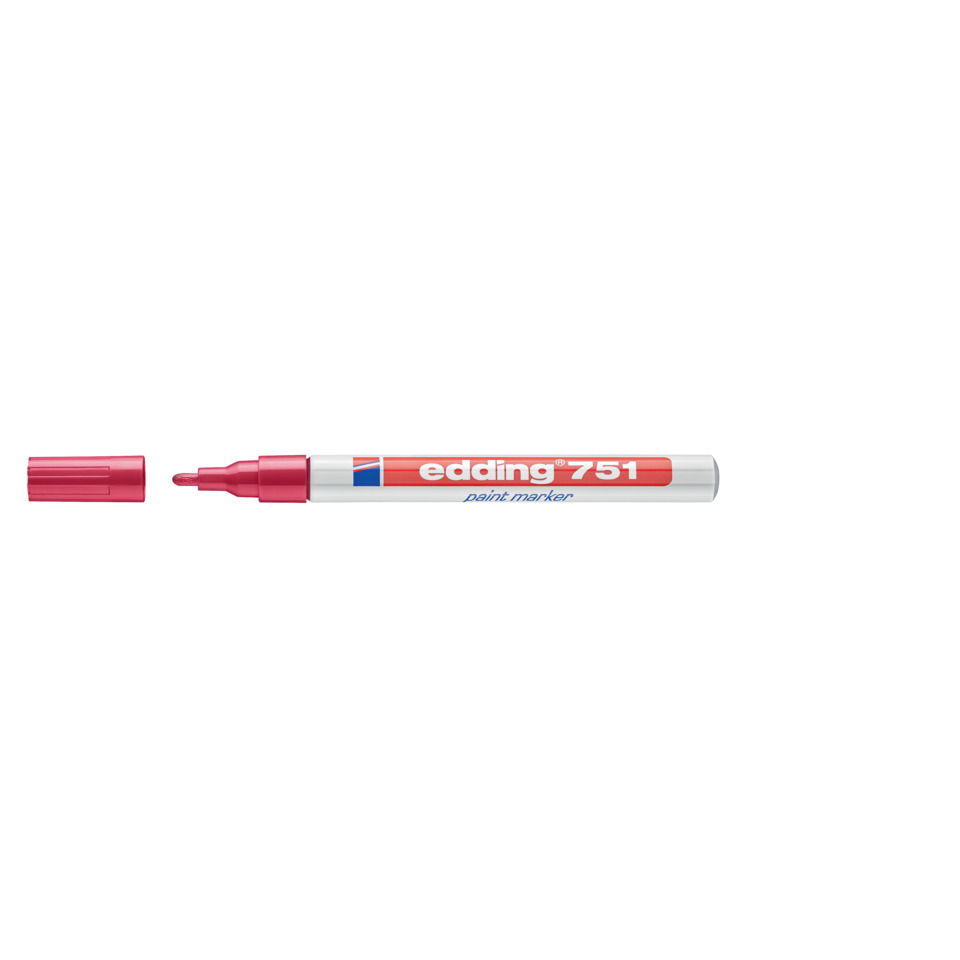 Filzstift, Marker, Keilmarker, Rot, Permanentmarker