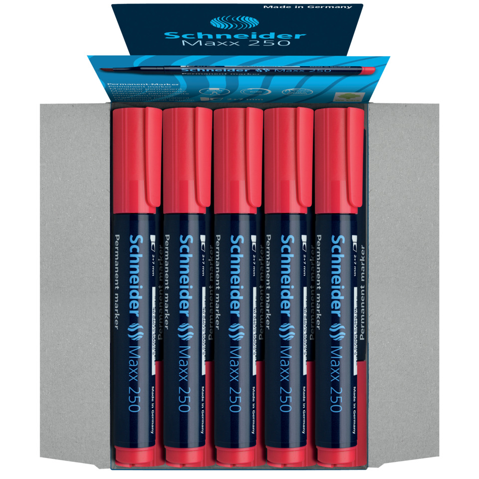 Permanent-marker, Marker-set, Rote Kappe, Permanentmarker, Made in Germany