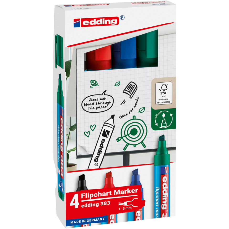 Flipchart-Marker, trocken abwischbar, Boardmarker, lösbare Marker, Multicolor-Set