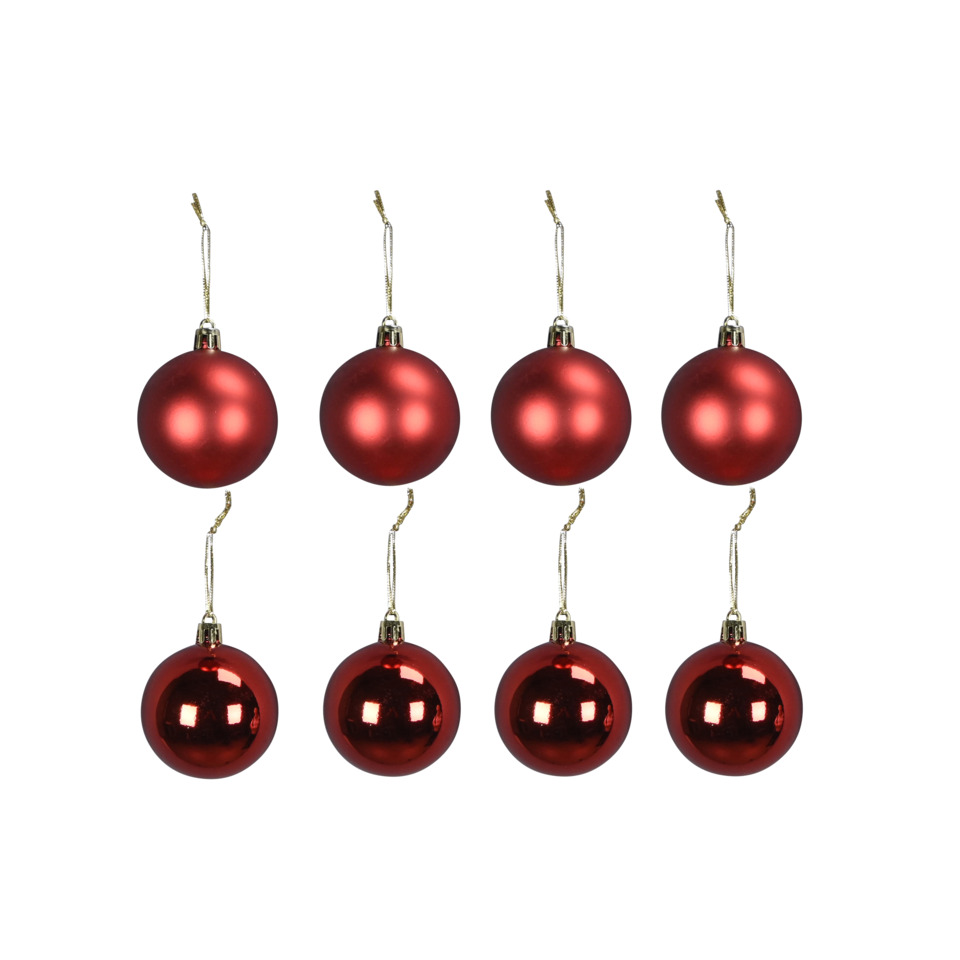Weihnachtskugeln, Kugeln, Rot, Christbaumschmuck, Glänzend