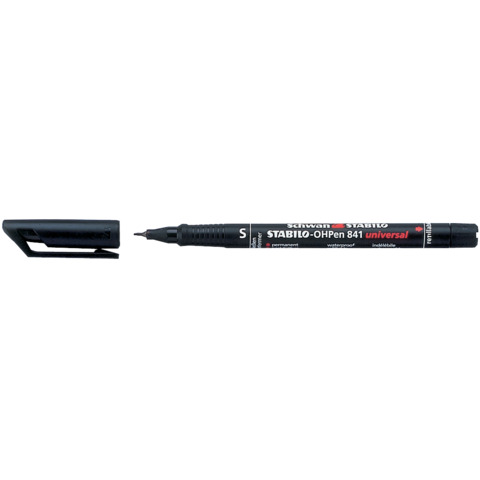 Folienstift OHPen universal, 0,4 mm, permanent, schwarz STABILO 841/46