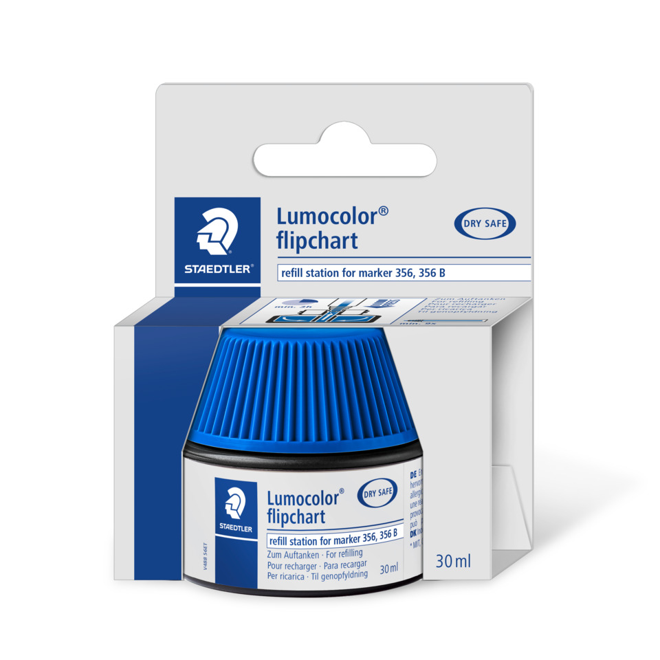 marker, refill, blauer deckel, station, 30 ml