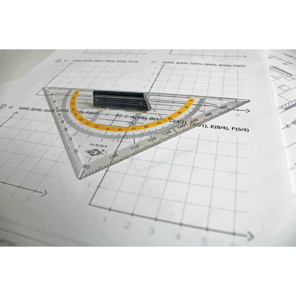 Lineale, Geodreieck, Protractor, Lineal, Graphikwerkzeug