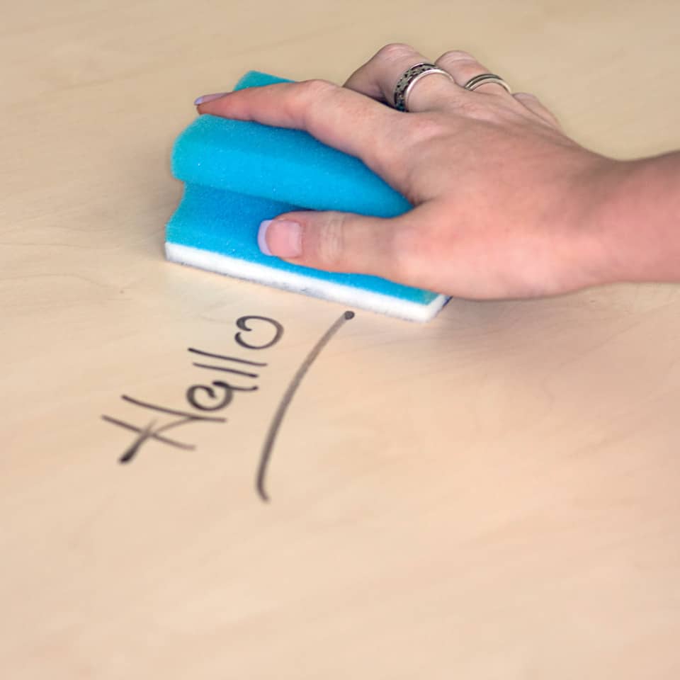 Schwamm, Schmutz entfernen, Handschwamm, Blau, Oberfläche reinigen