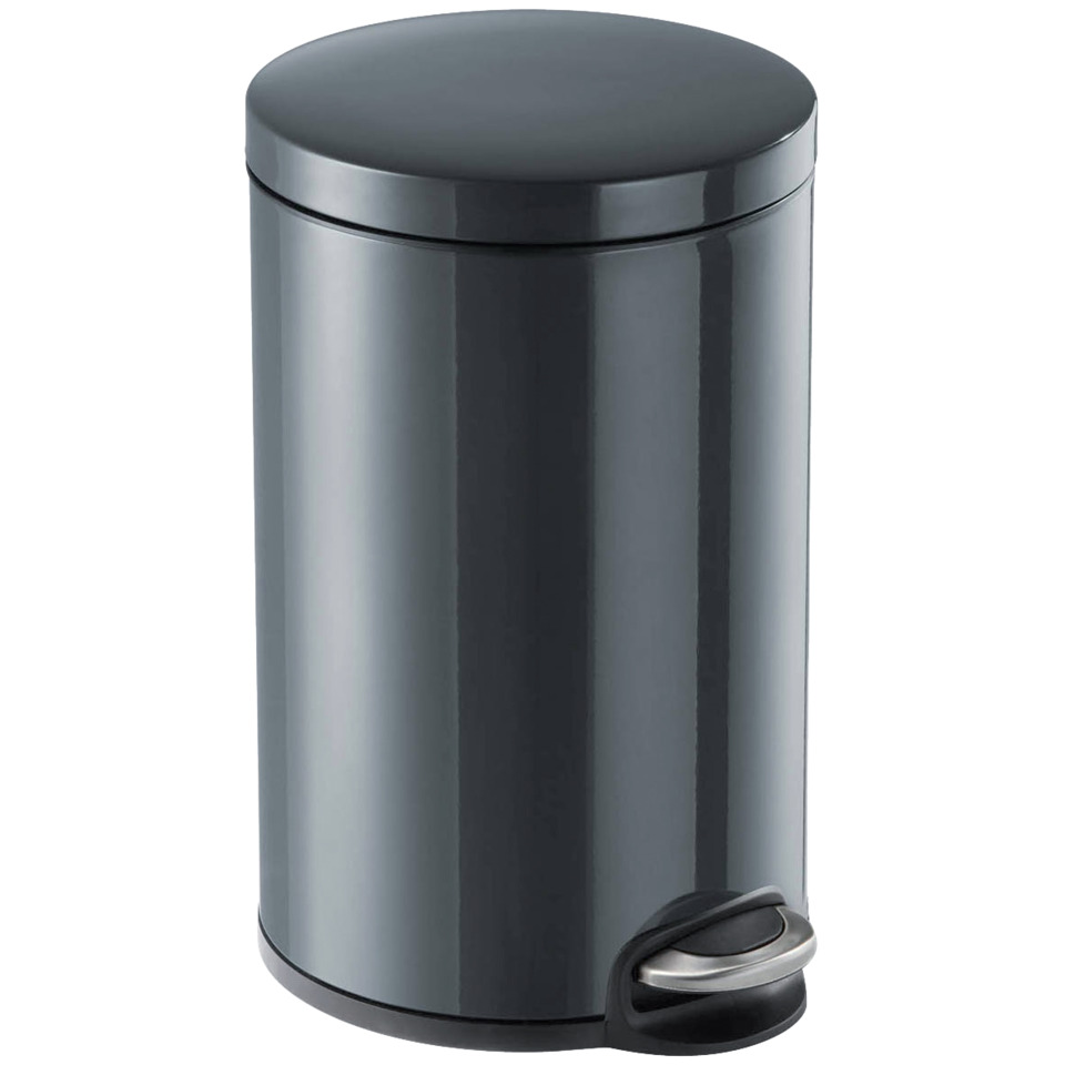 Abfalleimer, Mülleimer, Pedalabfalleimer, Stainlessstahl, rund