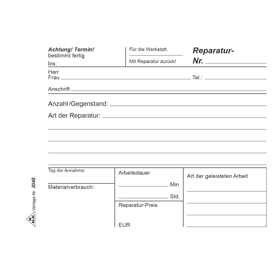 formular, reparaturauftrag, werkstatt, kleines_formular, reparatur