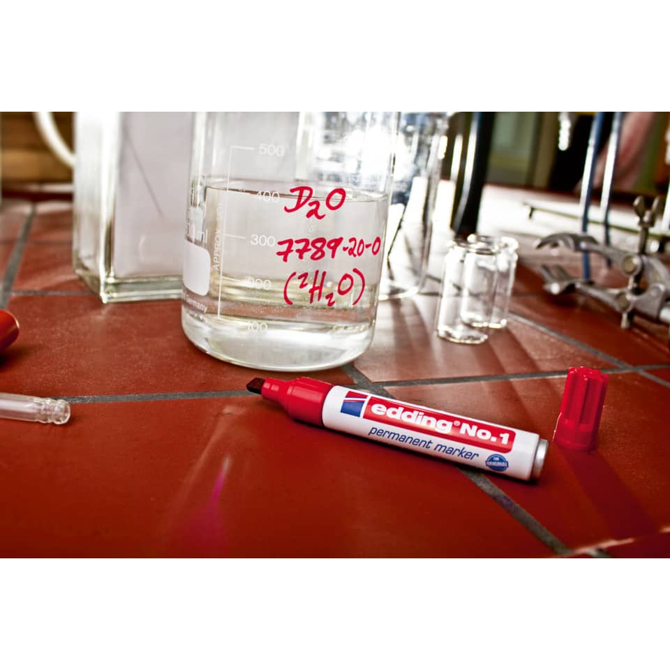 Marker, Permanent marker, Laborgeräte, Becher, Roter Marker