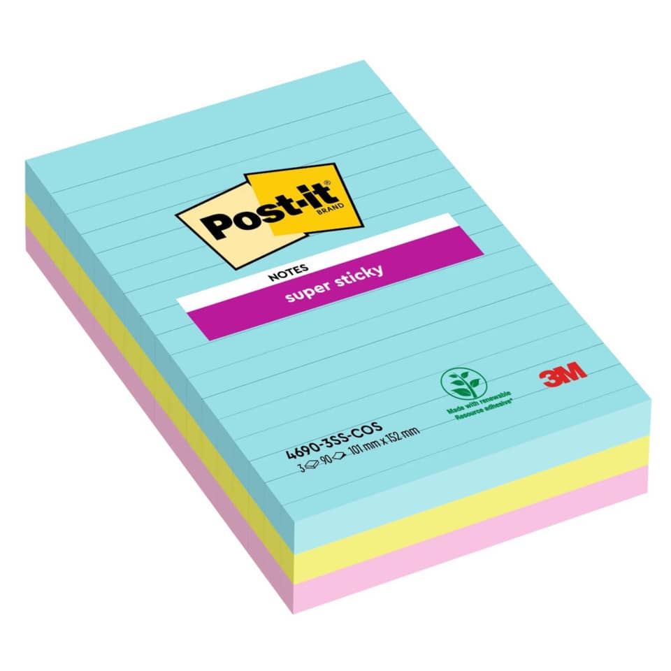 Post-it Notizen, Klebepunkte, Notizblock, farbige Blätter, 3M Post-it