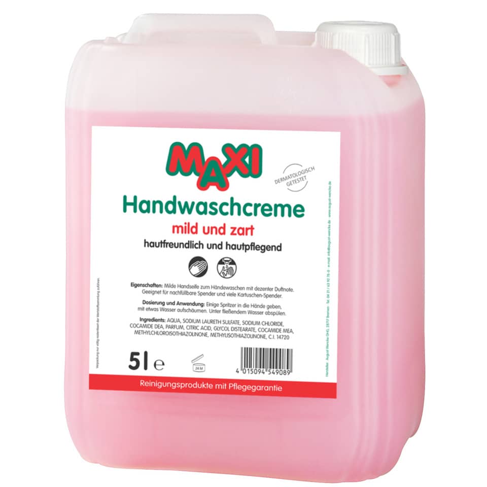 handseife, handwaschcreme, pink, 5l, flasche