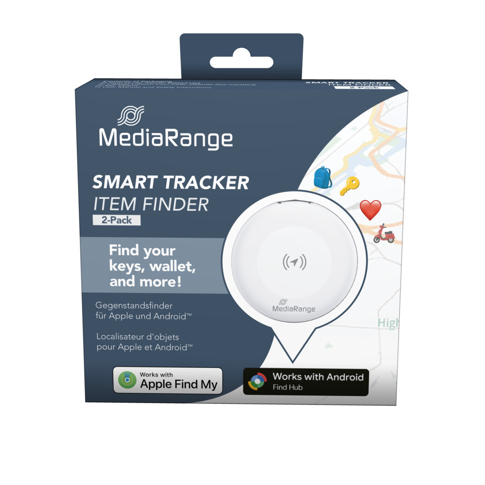 Smart Tracker, Item Finder, 2-Pack, Bluetooth, GPS tracker