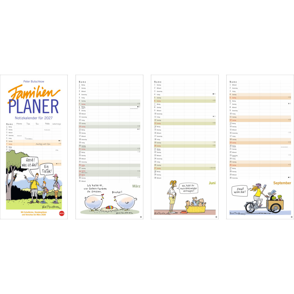 Kalender, Planer, Notizkalender, Jahreskalender, Familienkalender