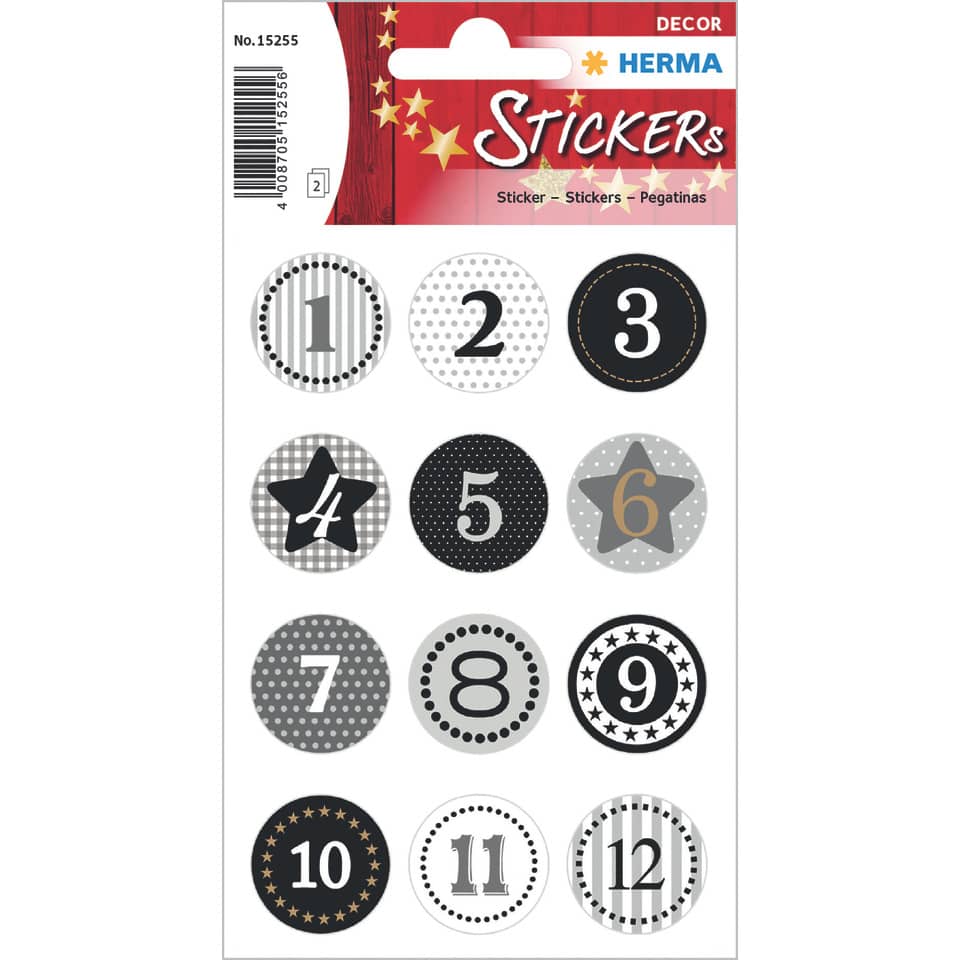 Sticker, Zahlen, Punkte, Pünktchen, Kreise
