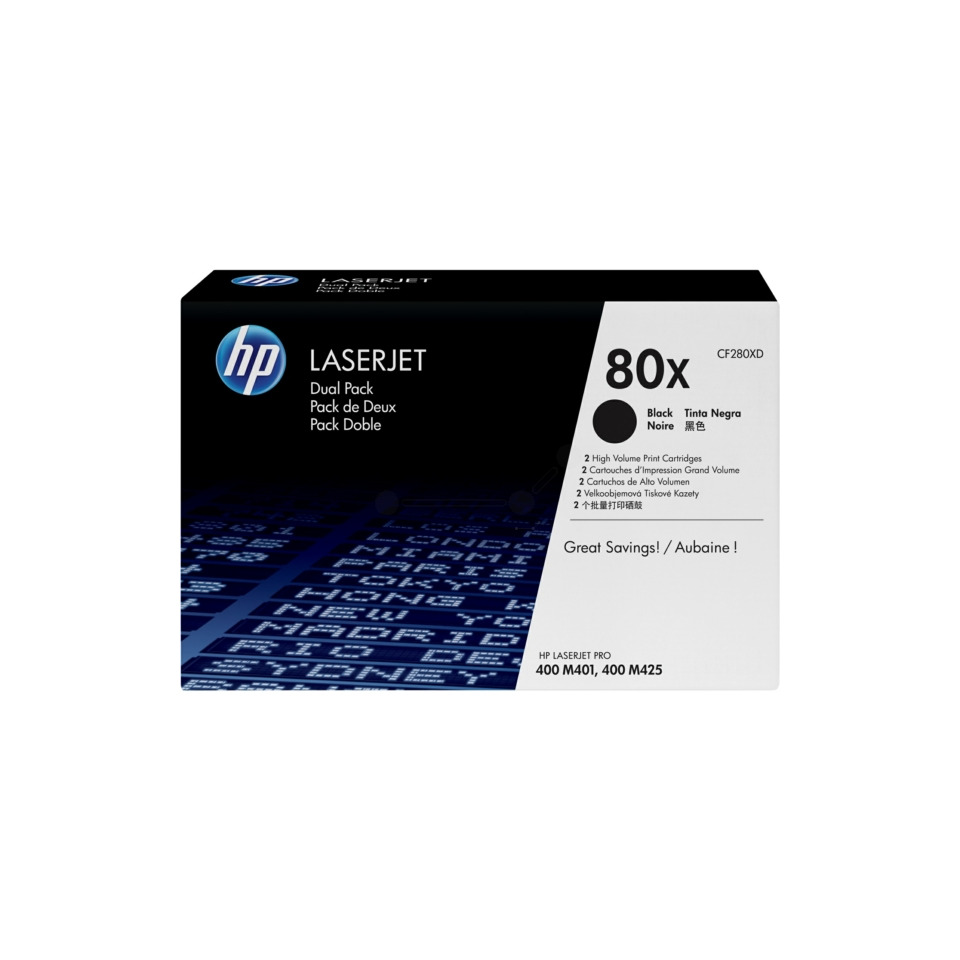 LaserJet, Druckerpatrone, Schwarz, 80x, Duplex?